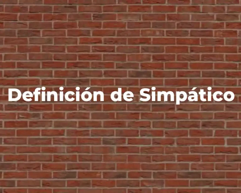 Definición de Simpático