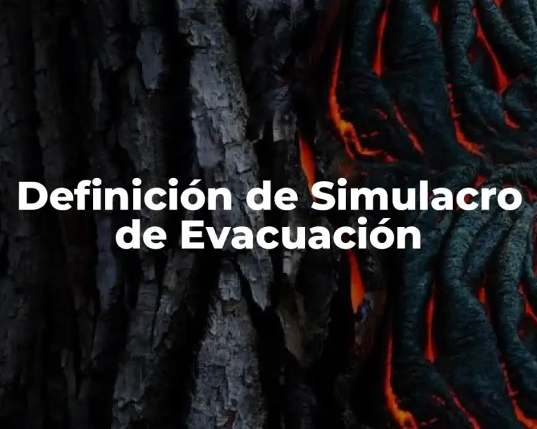 Definición de Simulacro de Evacuación