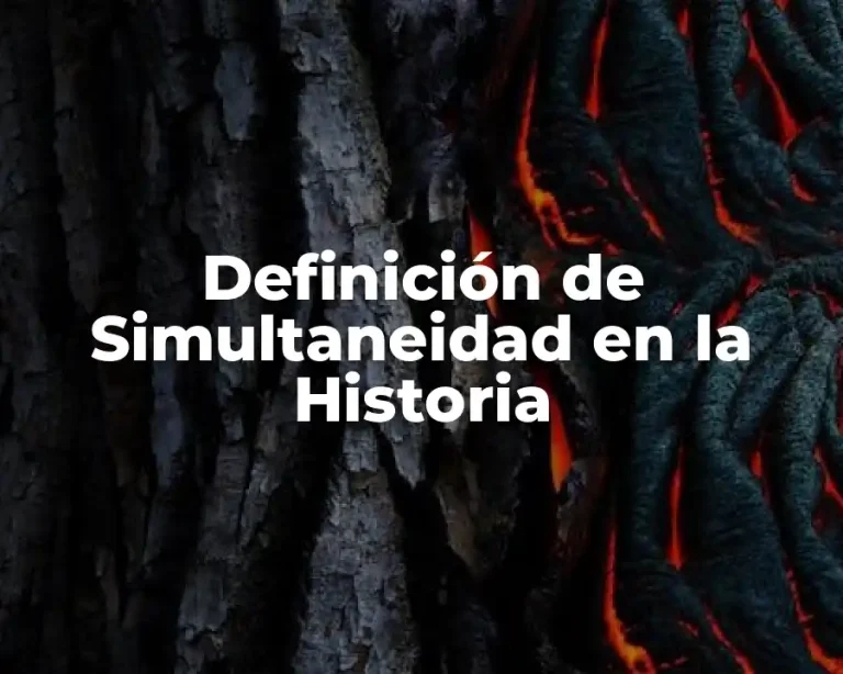 Definición de Simultaneidad en la Historia