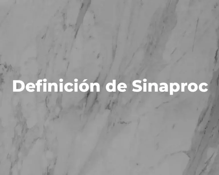 Definición de Sinaproc