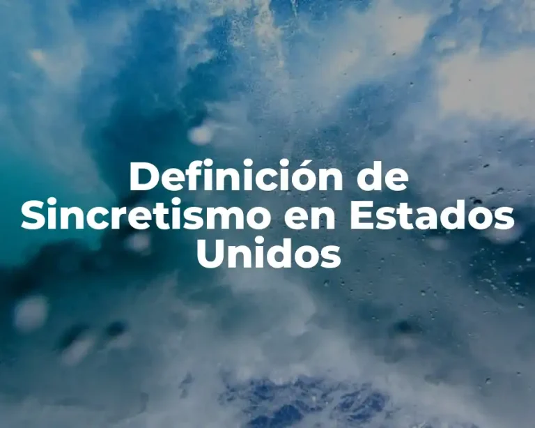 Definición de Sincretismo en Estados Unidos