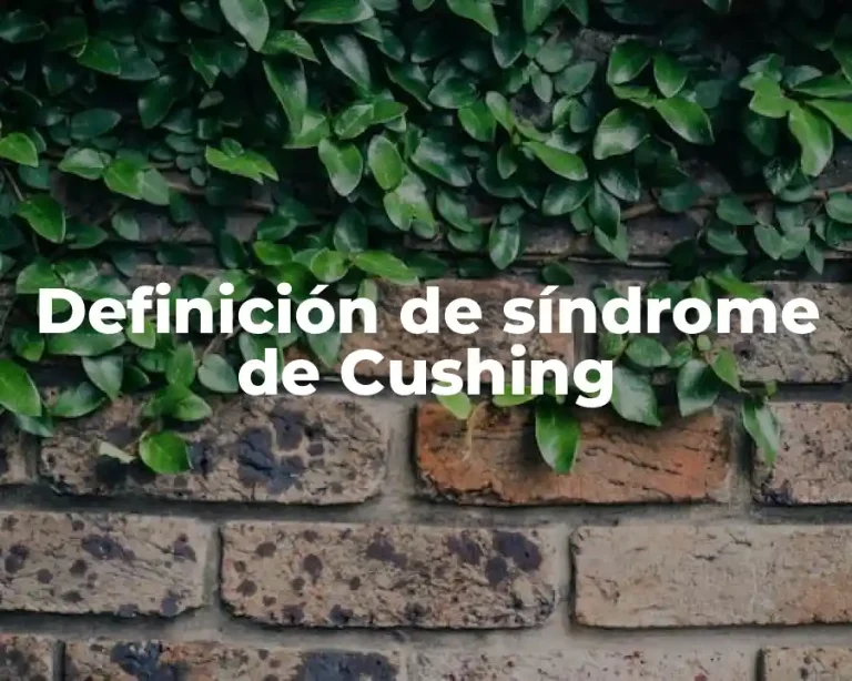 Definición de síndrome de Cushing