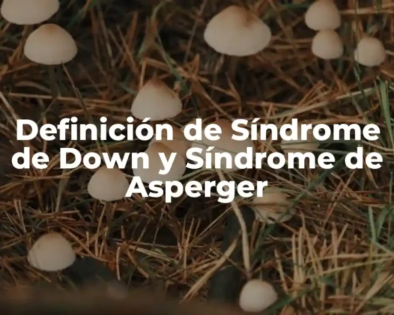 Definición de Síndrome de Down y Síndrome de Asperger