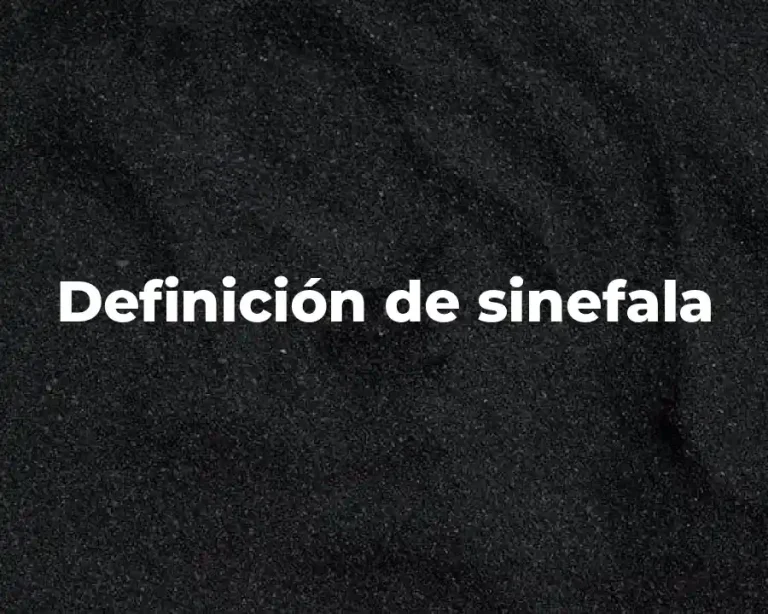 Definición de sinefala