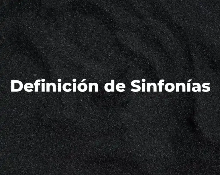 Definición de Sinfonías