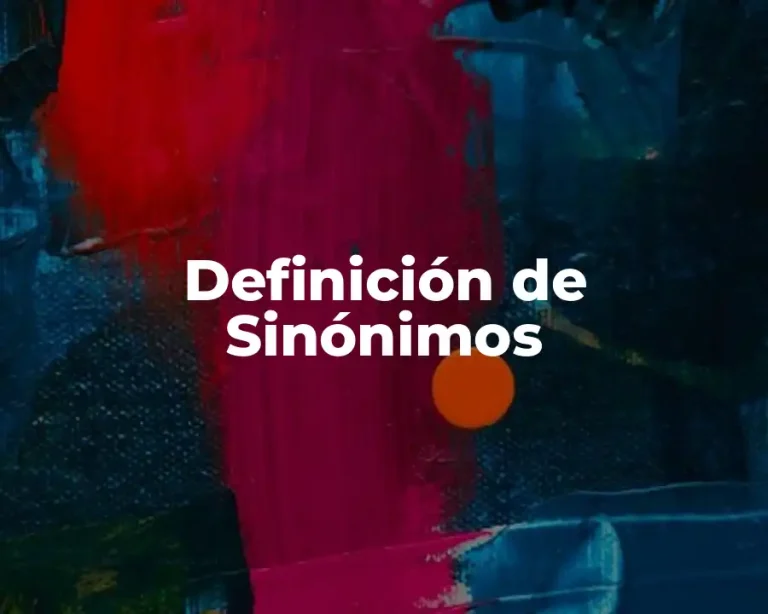 Definición de Sinónimos