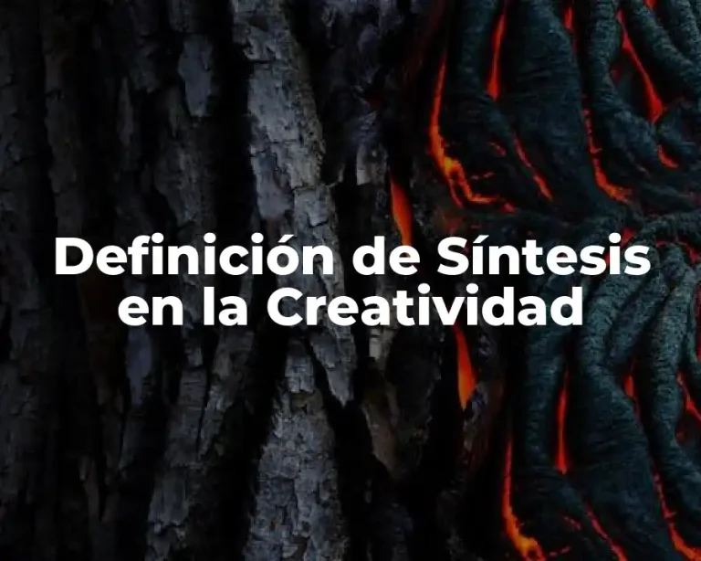 Definición de Síntesis en la Creatividad