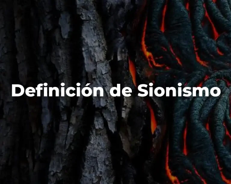 Definición de Sionismo