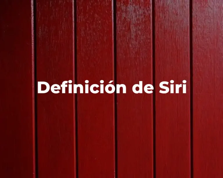 Definición de Siri