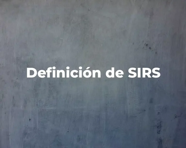 Definición de SIRS