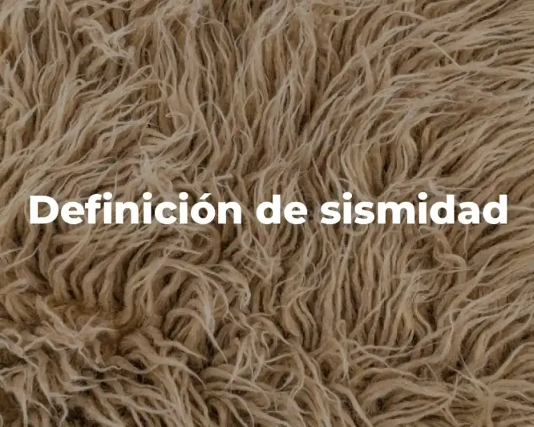 Definición de sismidad