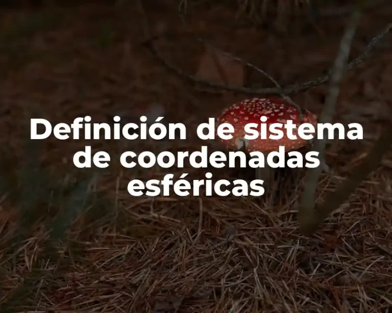 Definición de sistema de coordenadas esféricas