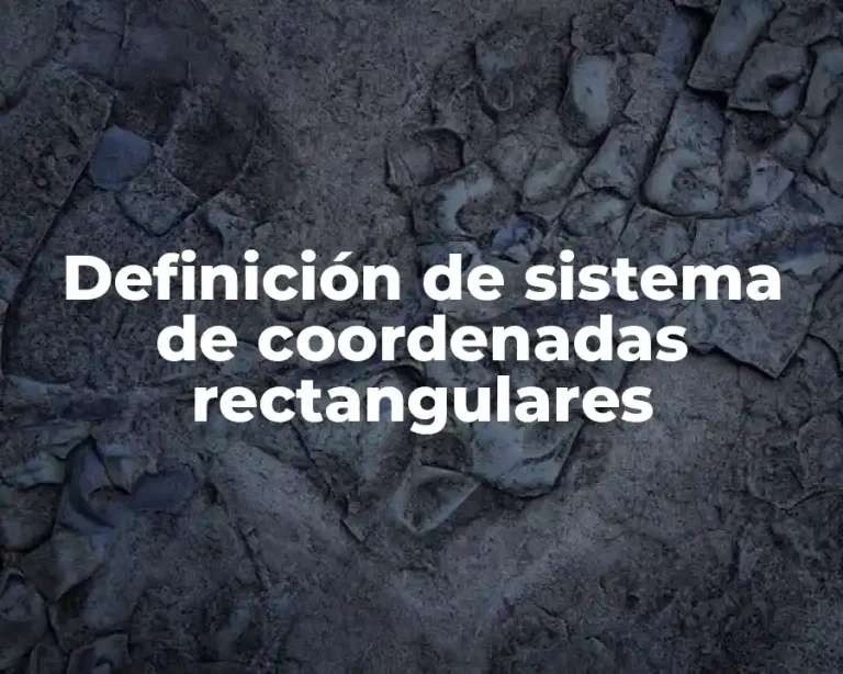 Definición de sistema de coordenadas rectangulares