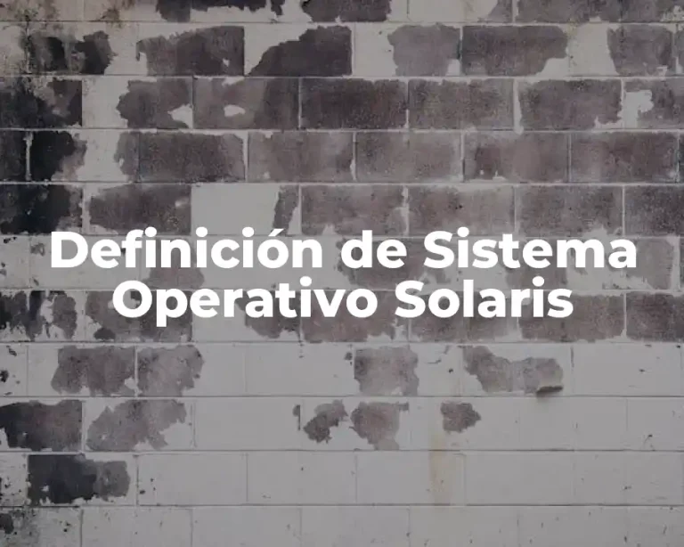 Definición de Sistema Operativo Solaris