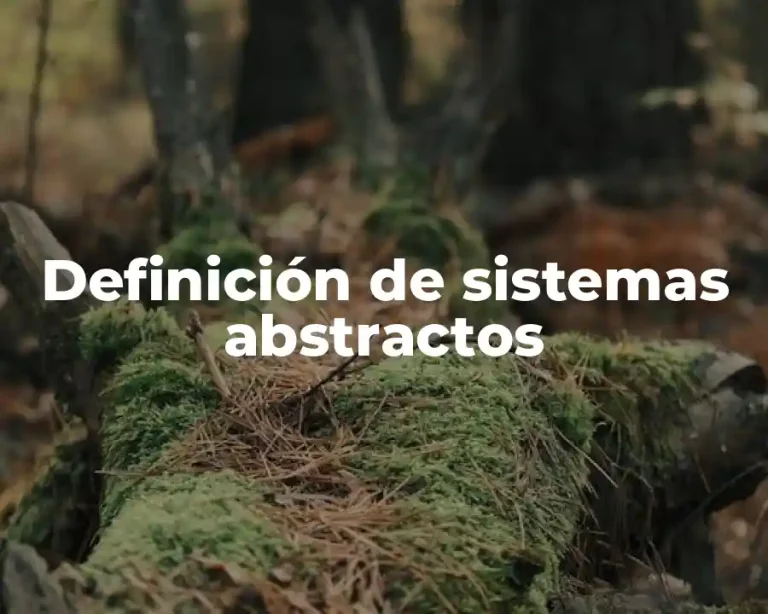 Definición de sistemas abstractos