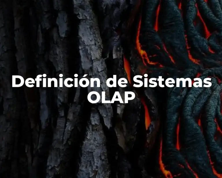 Definición de Sistemas OLAP
