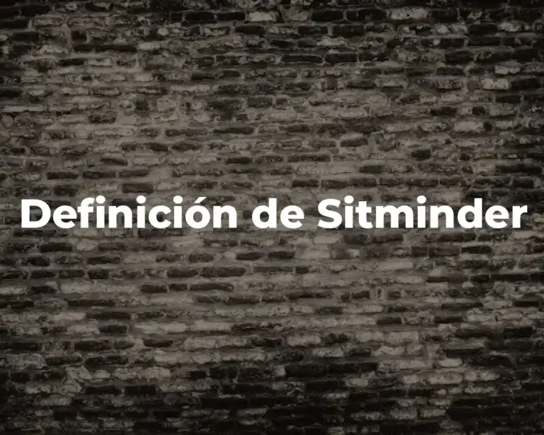 Definición de Sitminder