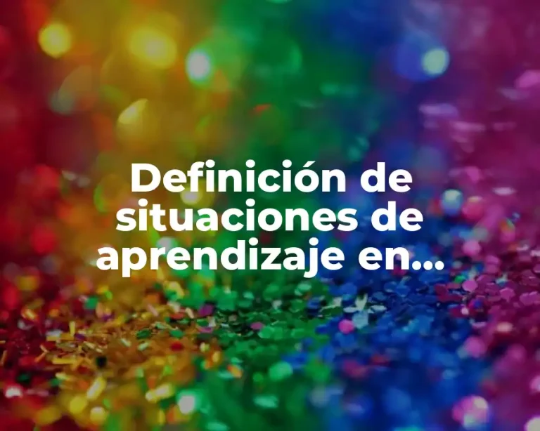 Definición de situaciones de aprendizaje en secundaria