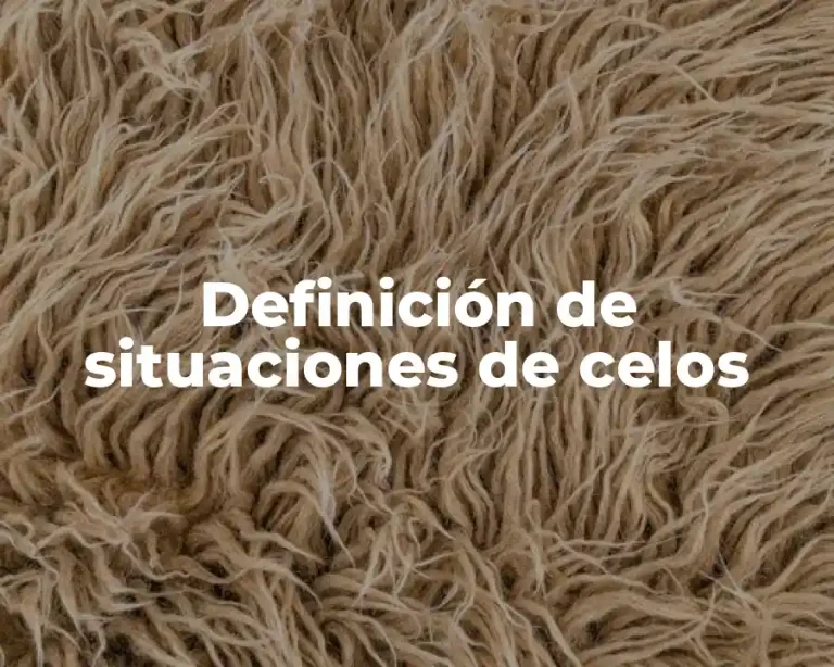 Definición de situaciones de celos