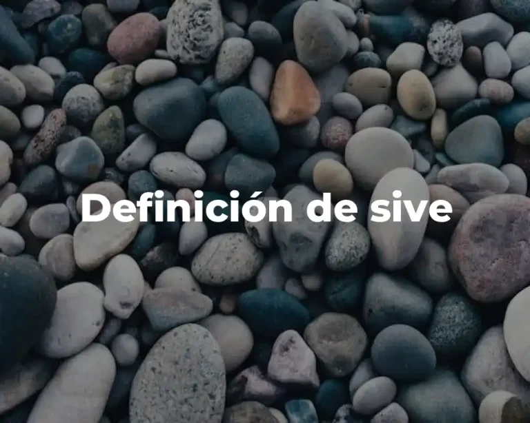 Definición de sive