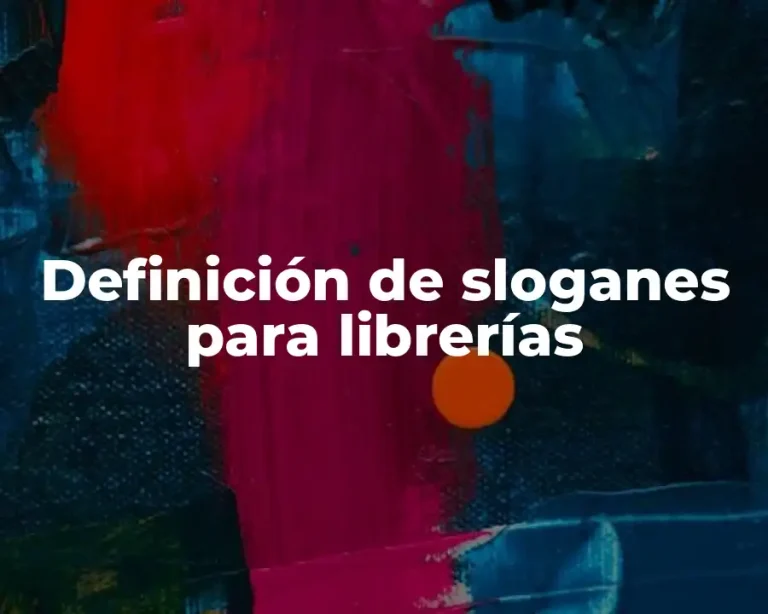 Definición de sloganes para librerías