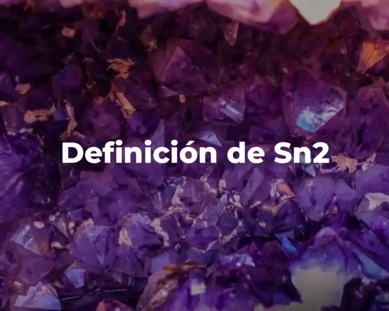 Definición de Sn2