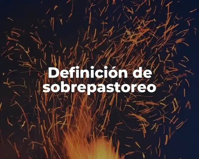 Definición de sobrepastoreo