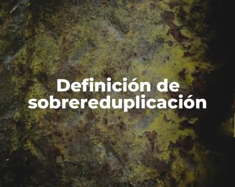 Definición de sobrereduplicación