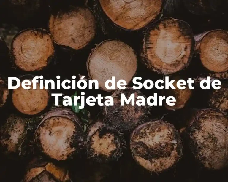 Definición de Socket de Tarjeta Madre