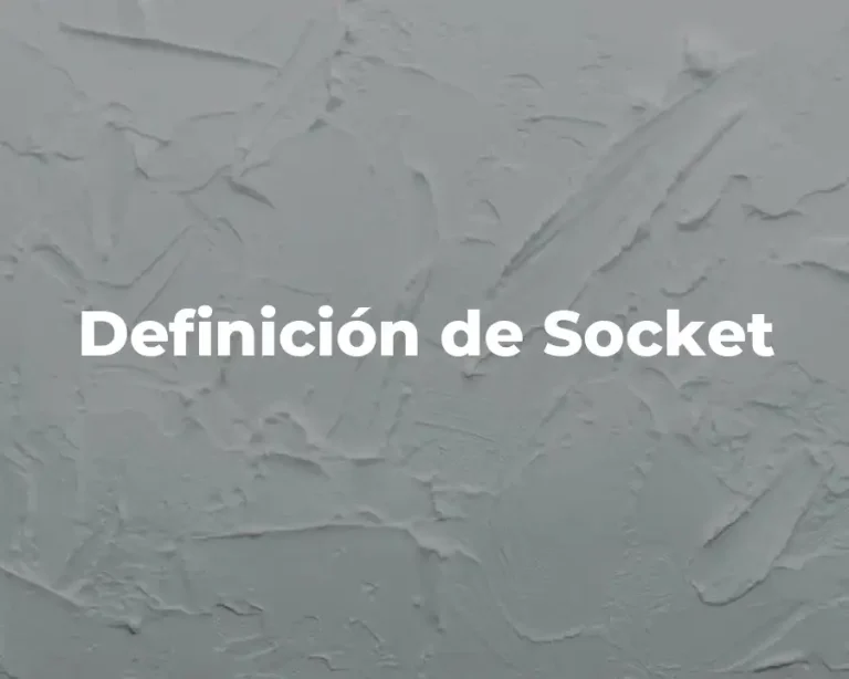 Definición de Socket