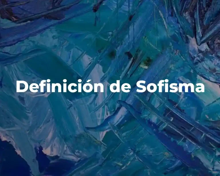 Definición de Sofisma