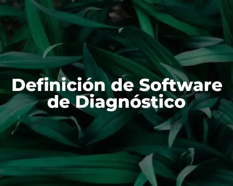 Definición de Software de Diagnóstico