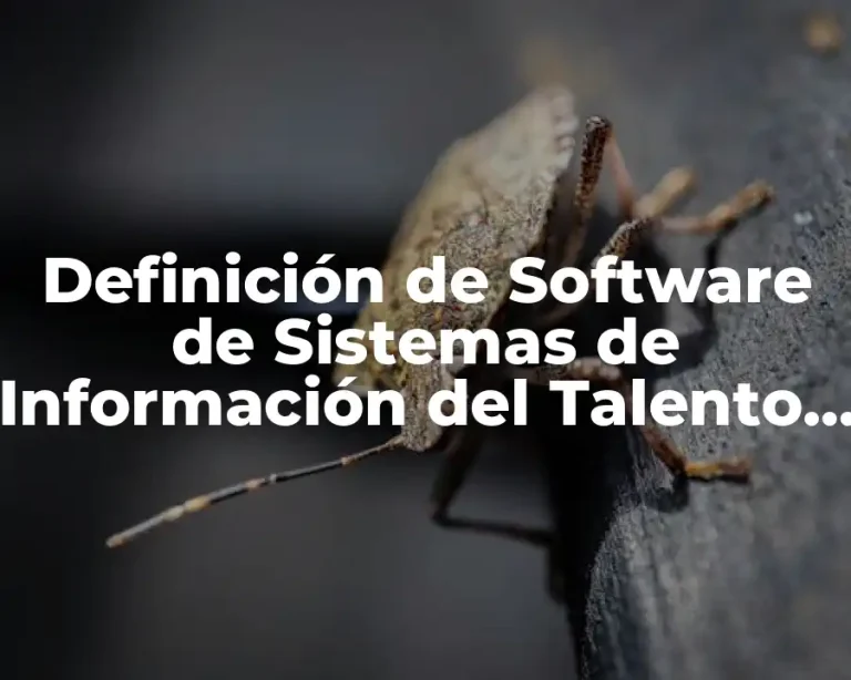 Definición de Software de Sistemas de Información del Talento Humano