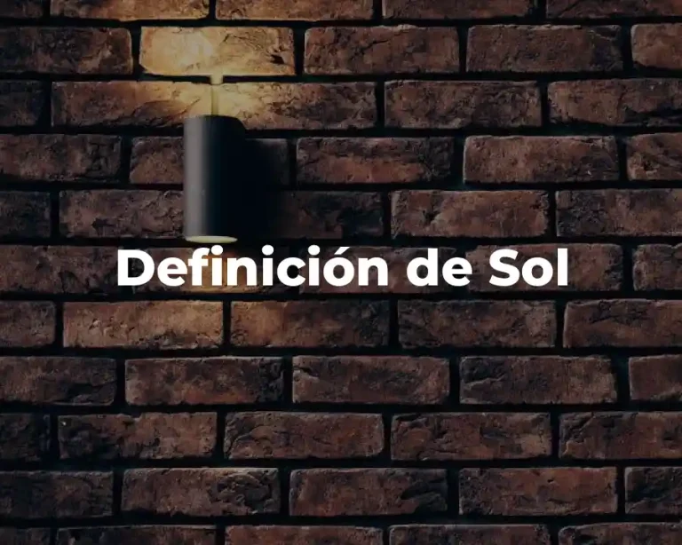 Definición de Sol