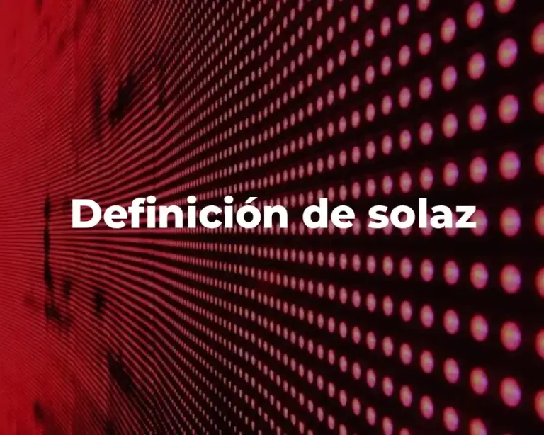 Definición de solaz
