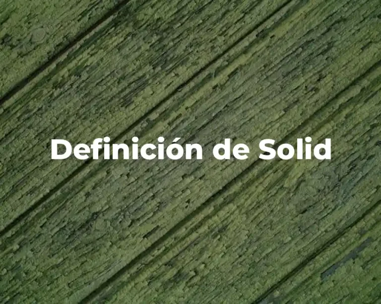Definición de Solid