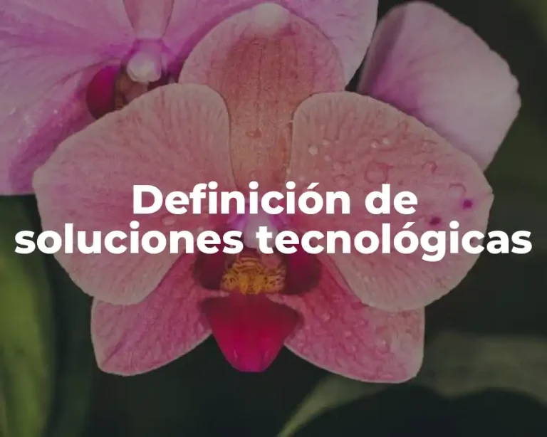 Definición de soluciones tecnológicas