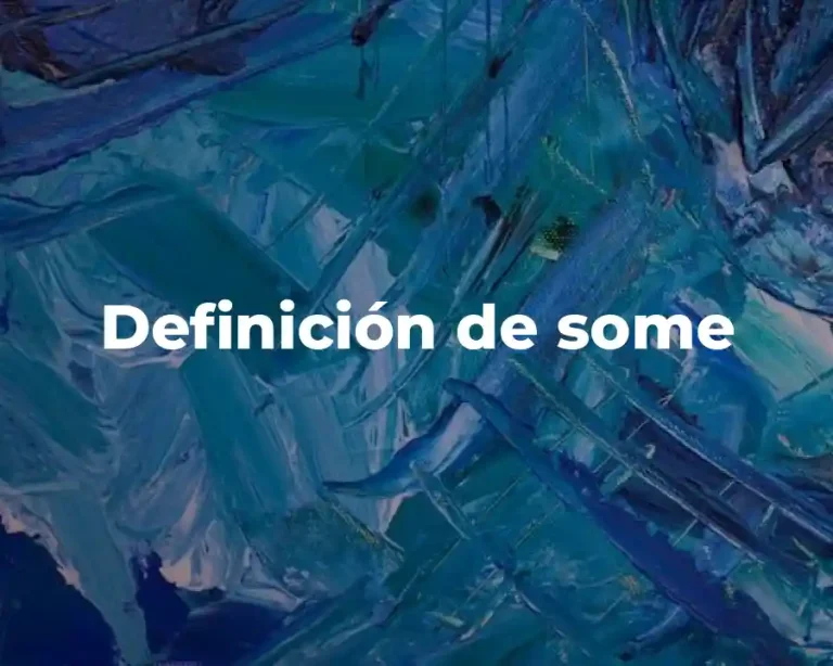 Definición de some