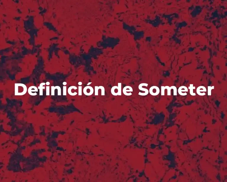 Definición de Someter