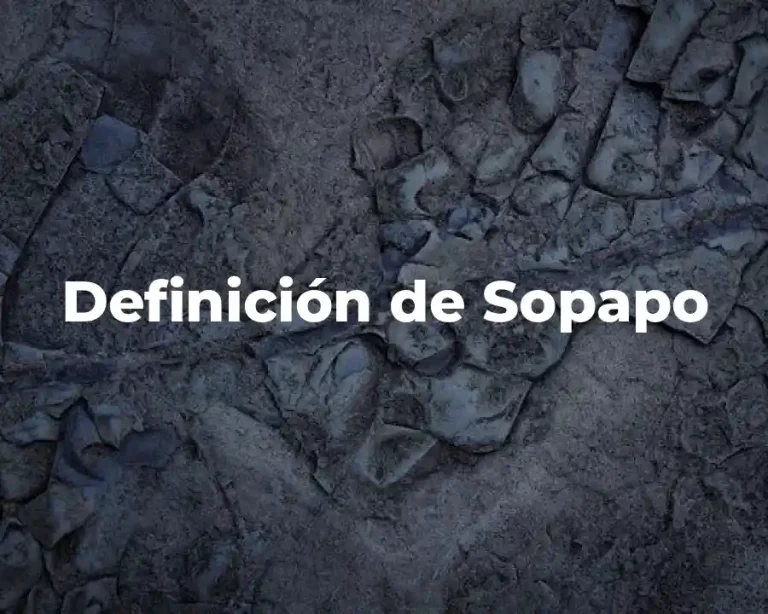 Definición de Sopapo