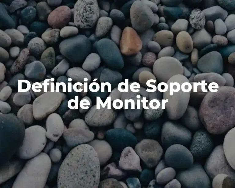 Definición de Soporte de Monitor