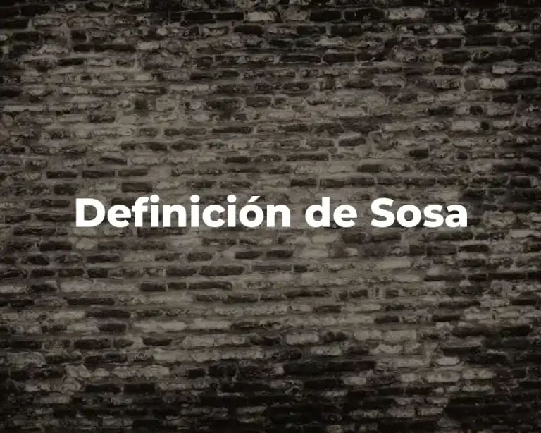 Definición de Sosa