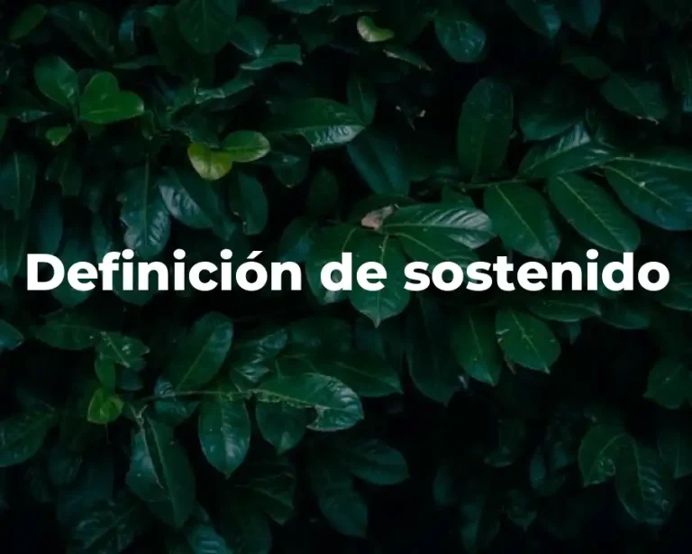 Definición de sostenido
