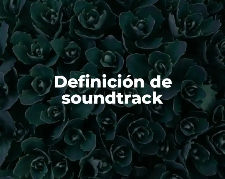 Definición de soundtrack