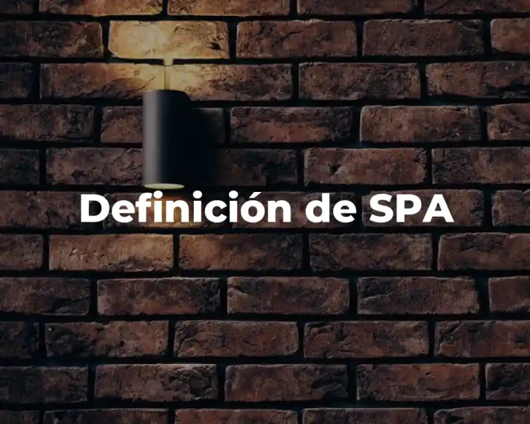 Definición de SPA