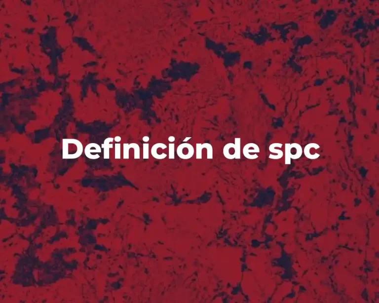 Definición de spc