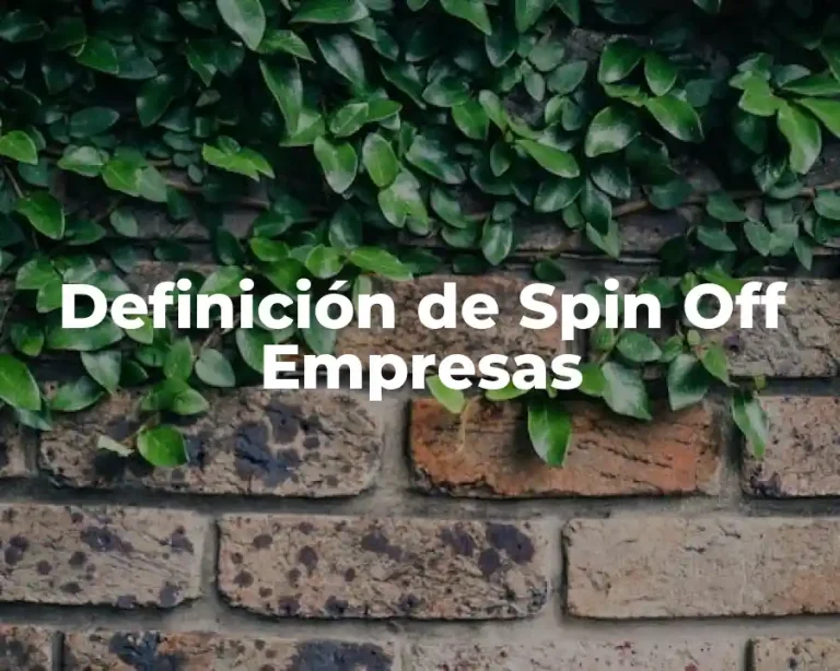 Definición de Spin Off Empresas