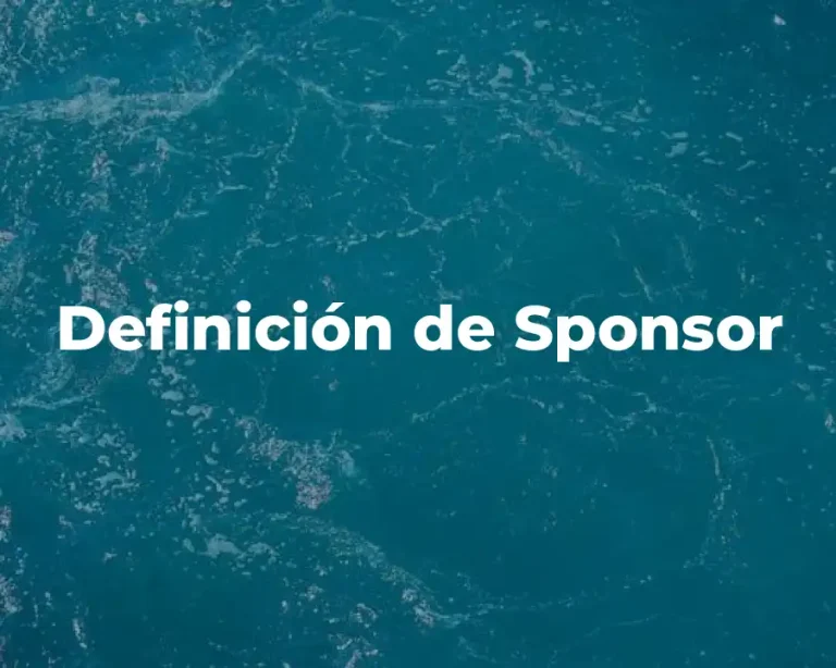 Definición de Sponsor