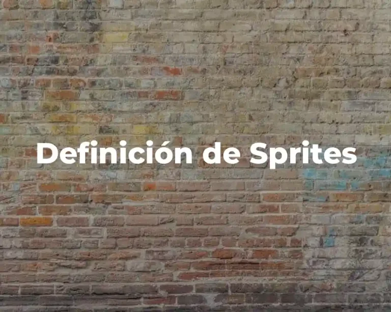 Definición de Sprites