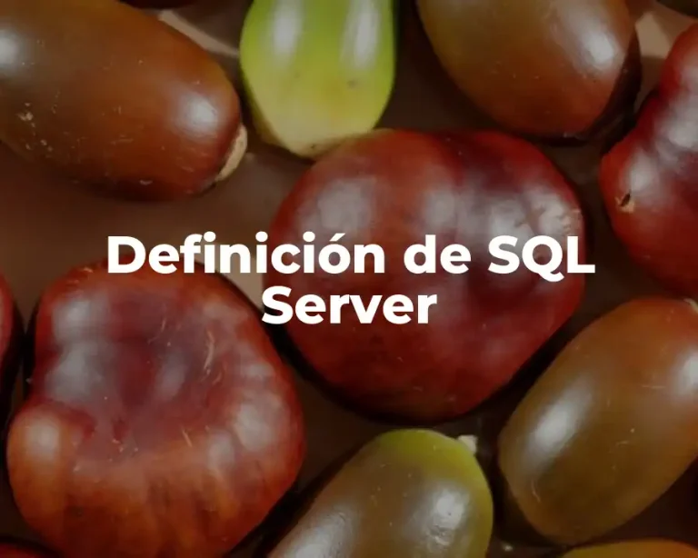 Definición de SQL Server